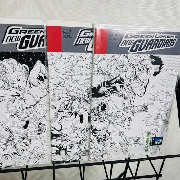 Green Lantern New Guardians 1 3-19 Annual 1 Lot 5-9 Black White Variants - Picture 2 of 7